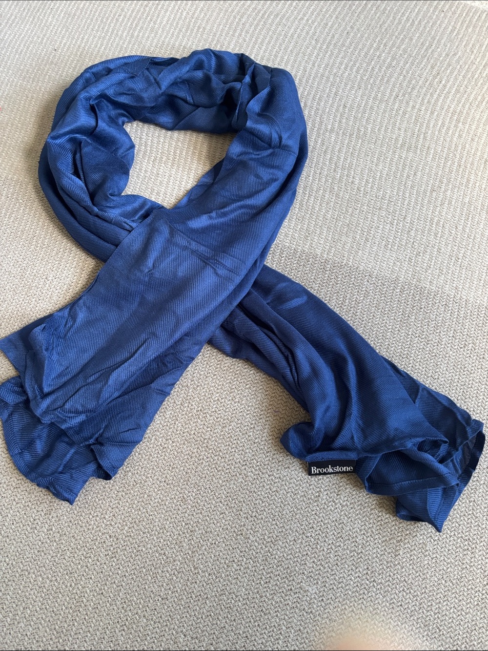 Brookstone Deep Blue Lightweight Women's Scarf Wrap 42”x 60”